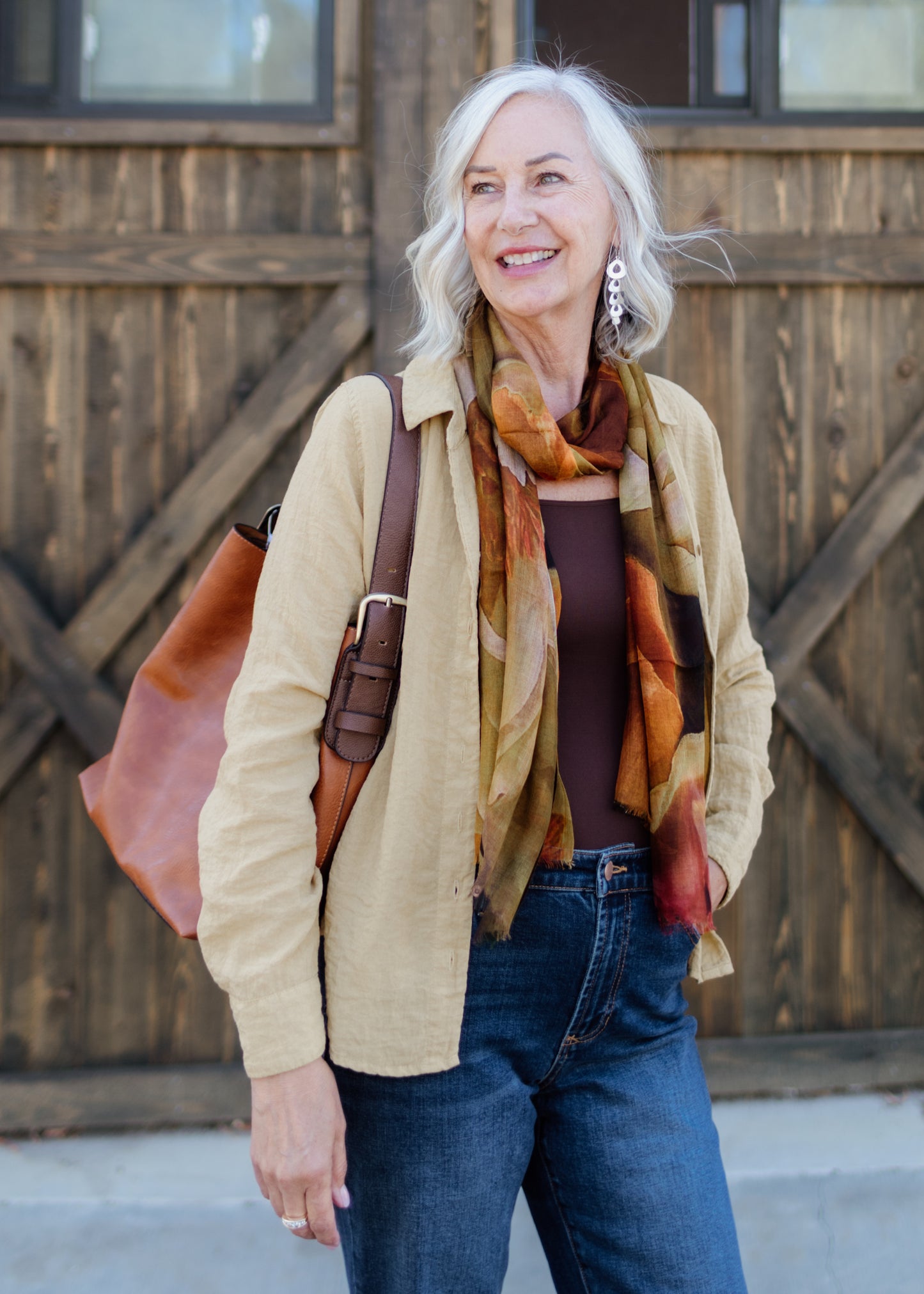 Parachute Fitted Shirt in Mustard | Cut•Loose