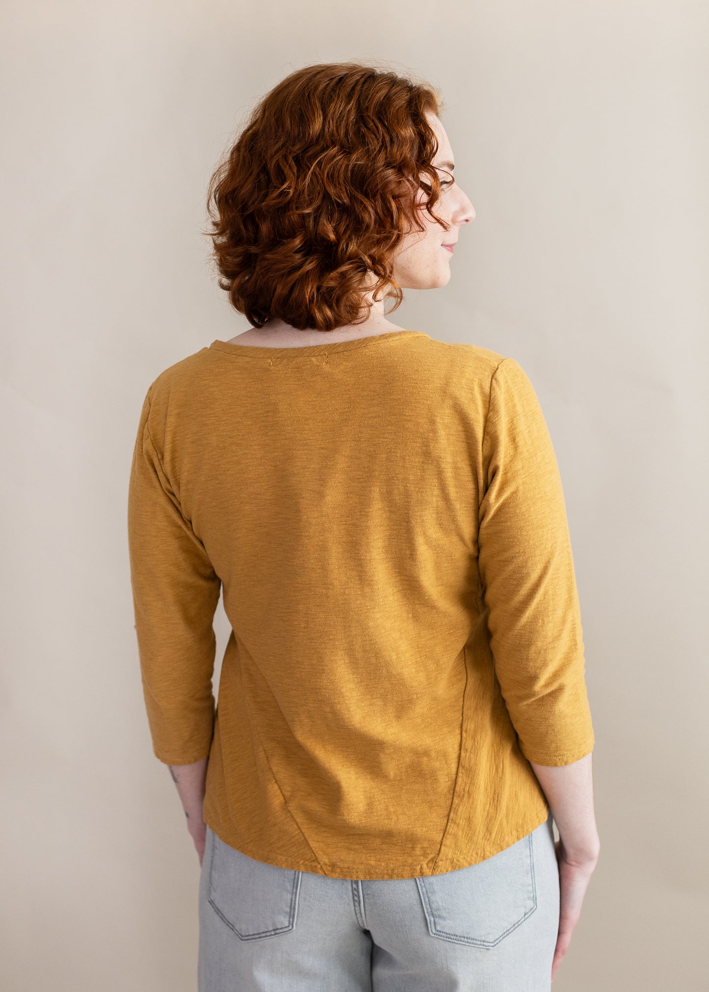 3/4 Sleeve Bias Tee in Manuka | Cut•Loose