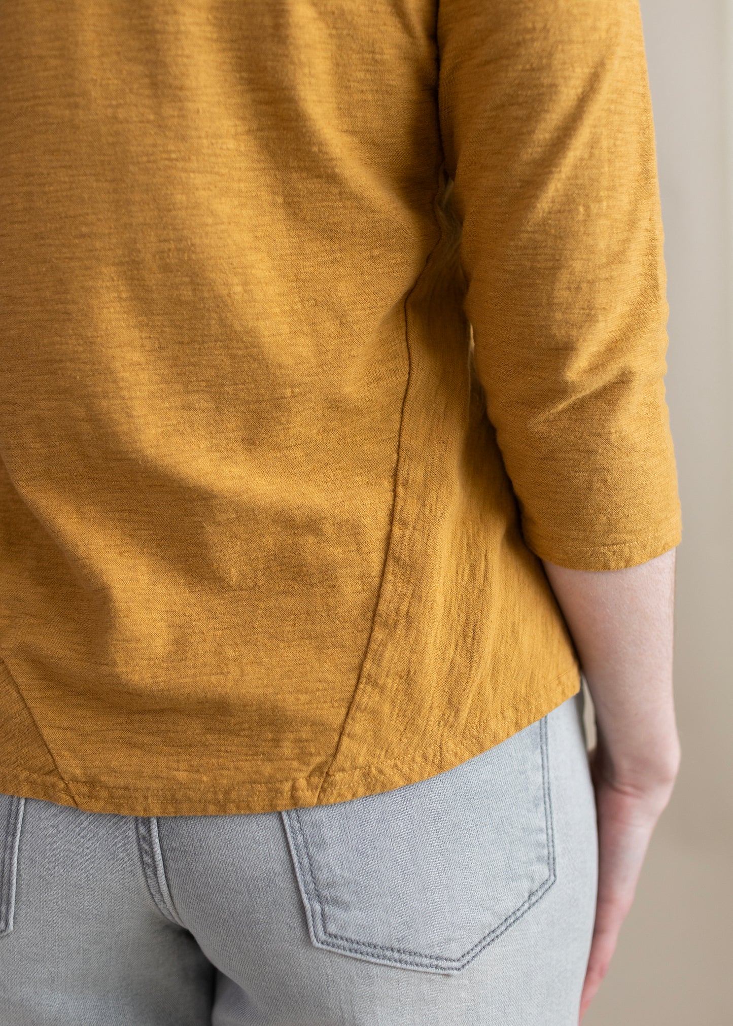 3/4 Sleeve Bias Tee in Manuka | Cut•Loose