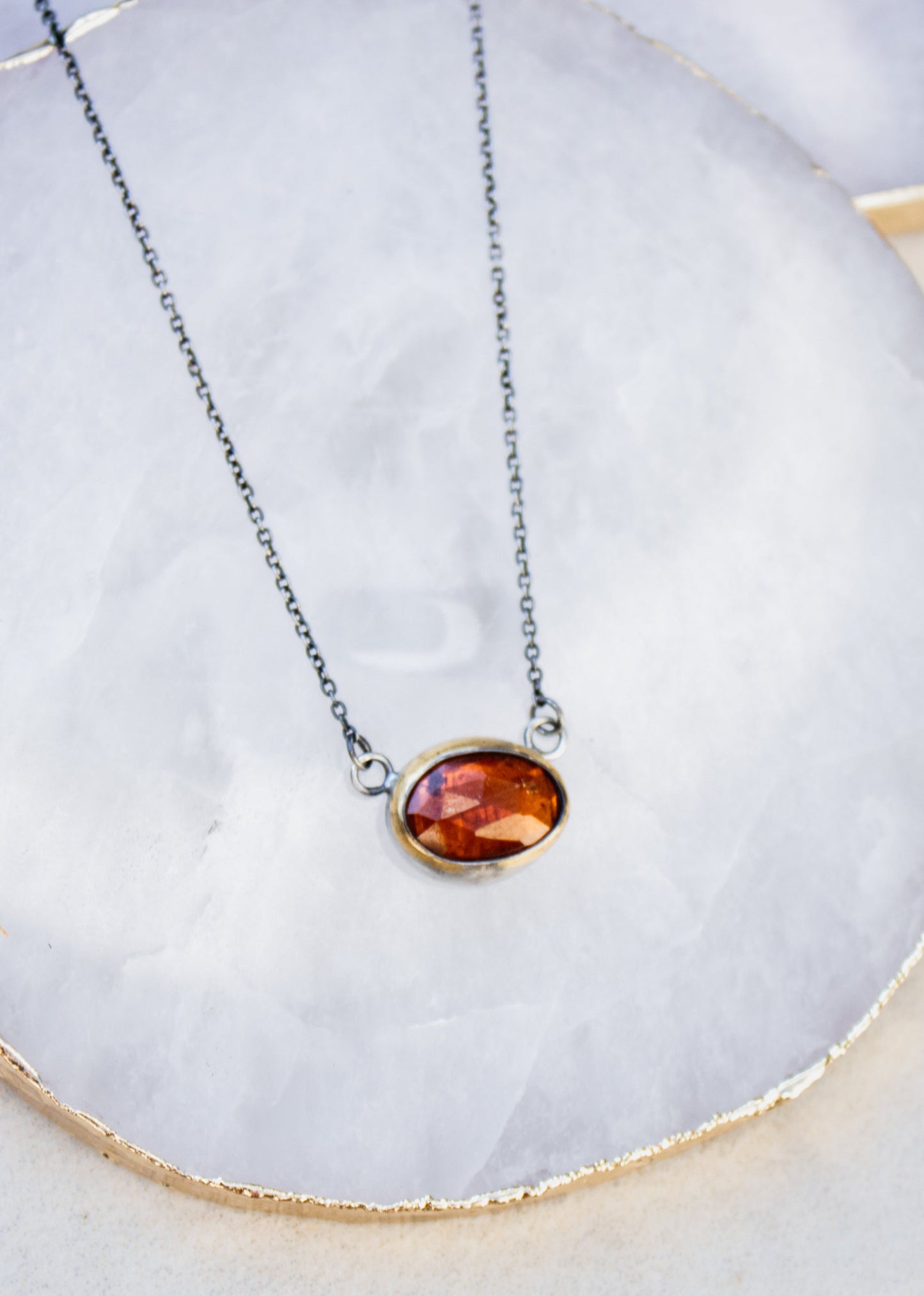 Petite Orange Kyanite Necklace | Austin Titus