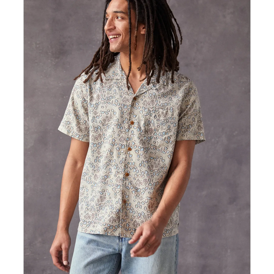 BBQ Shirt in Beige Abstract | Outerknown