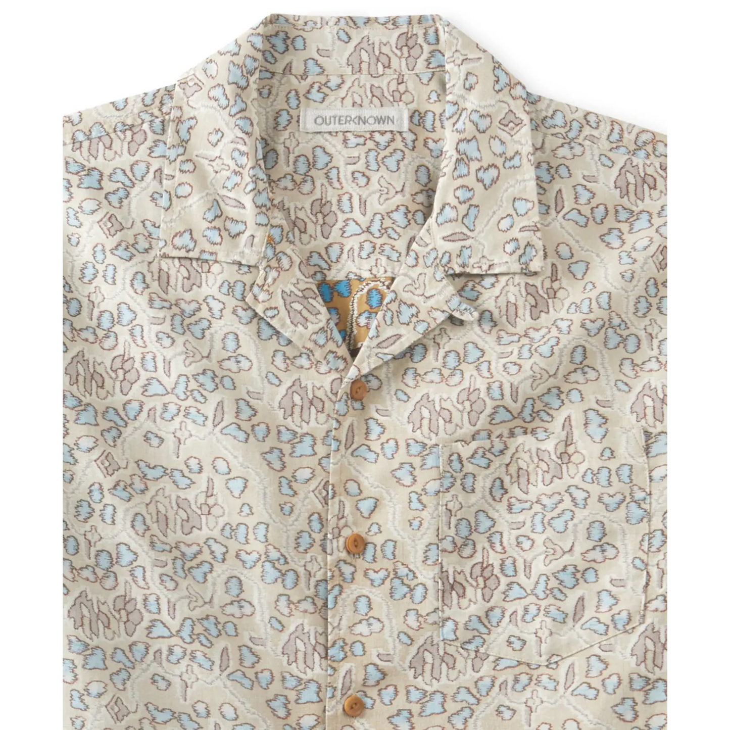 BBQ Shirt in Beige Abstract | Outerknown