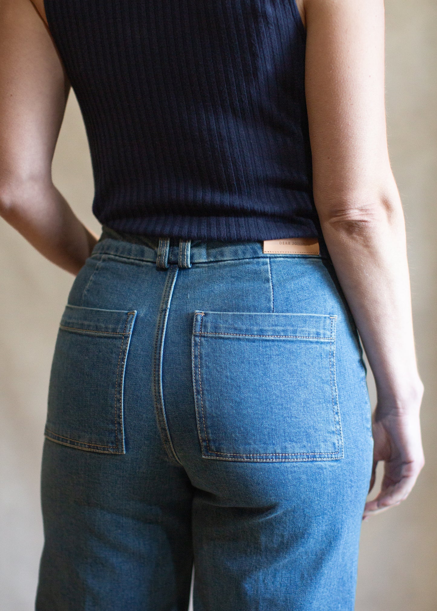 Audrey High Rise Wide Leg in Bluenote | Dear John