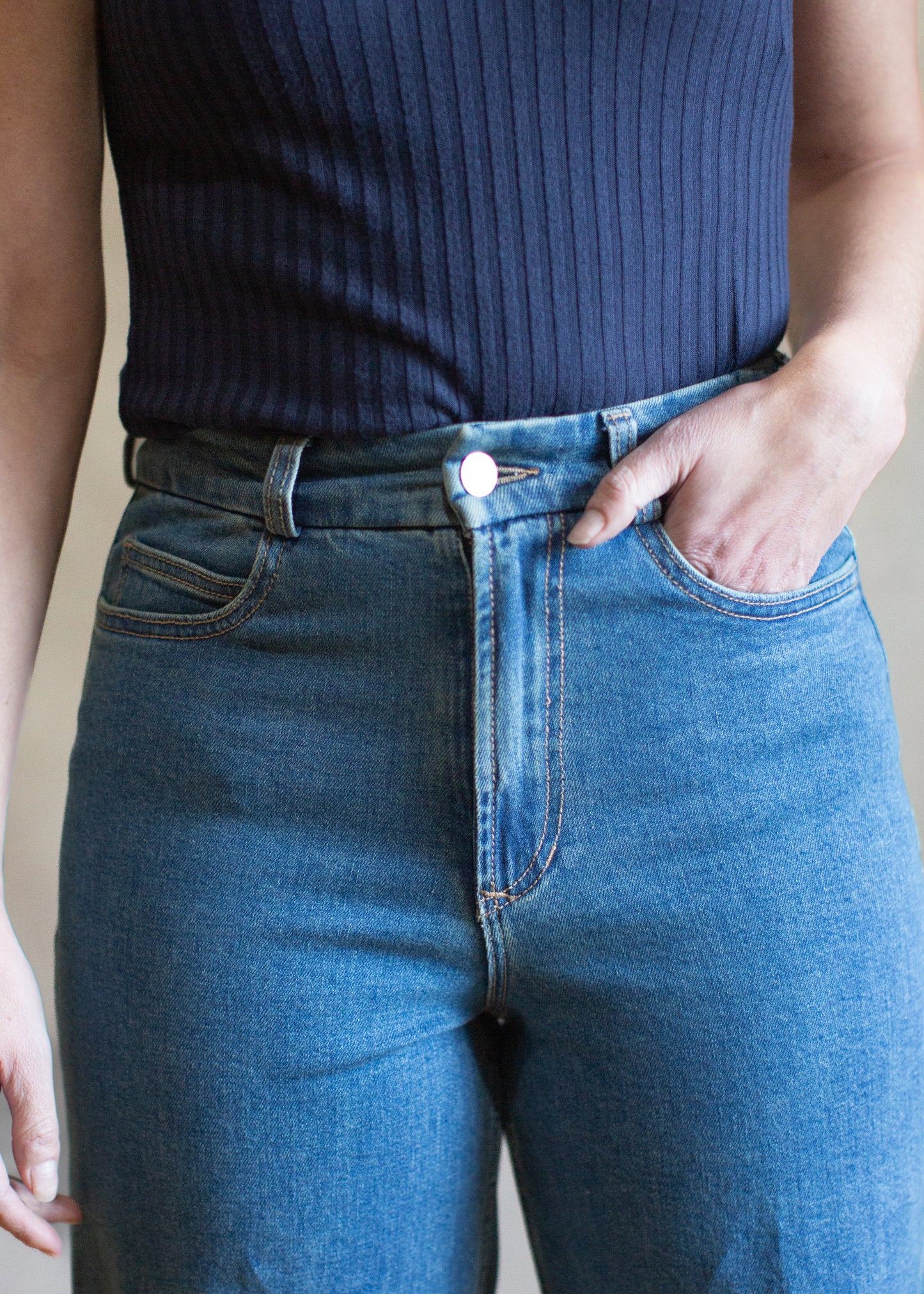 Audrey High Rise Wide Leg in Bluenote | Dear John