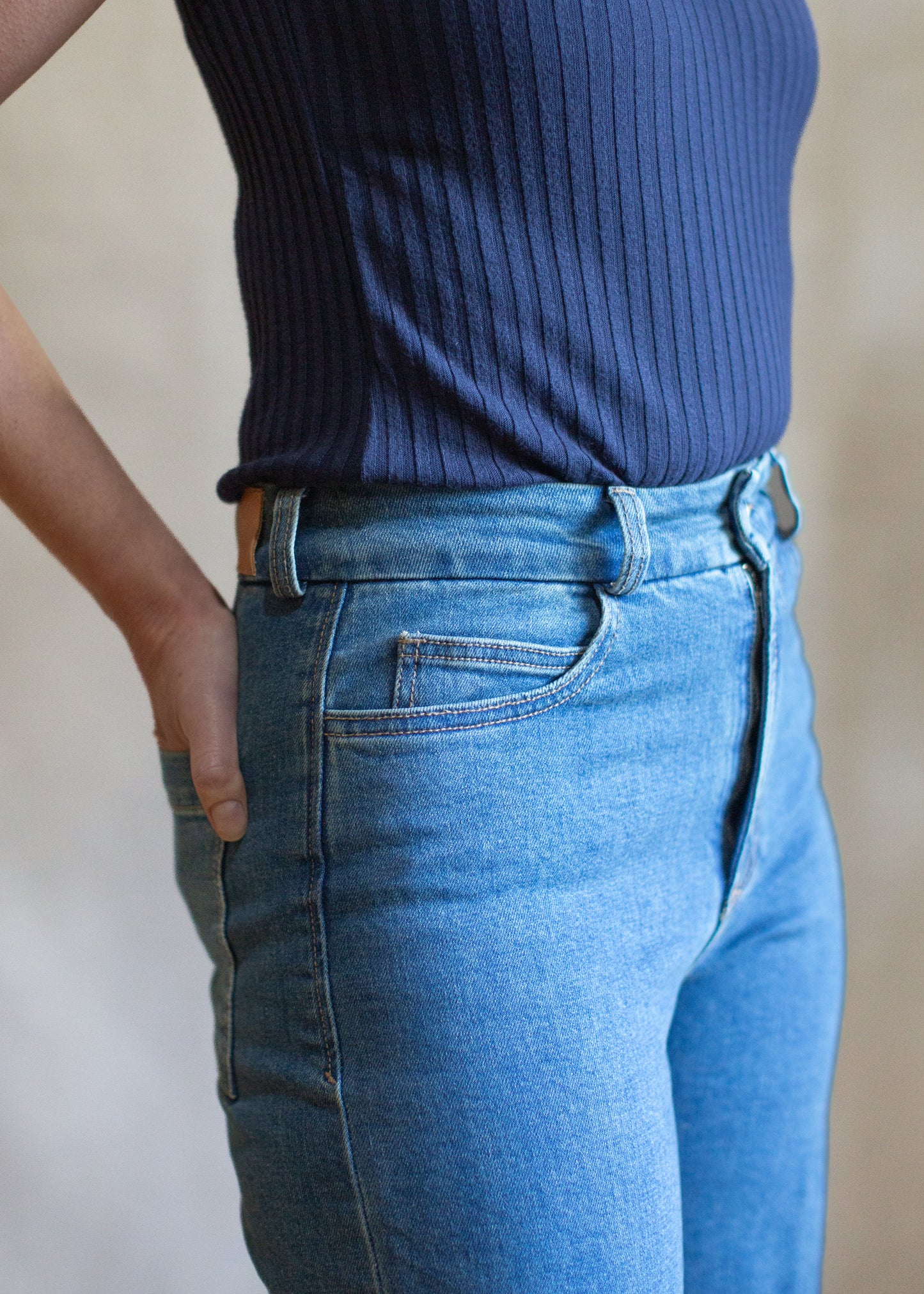 Audrey High Rise Wide Leg in Bluenote | Dear John