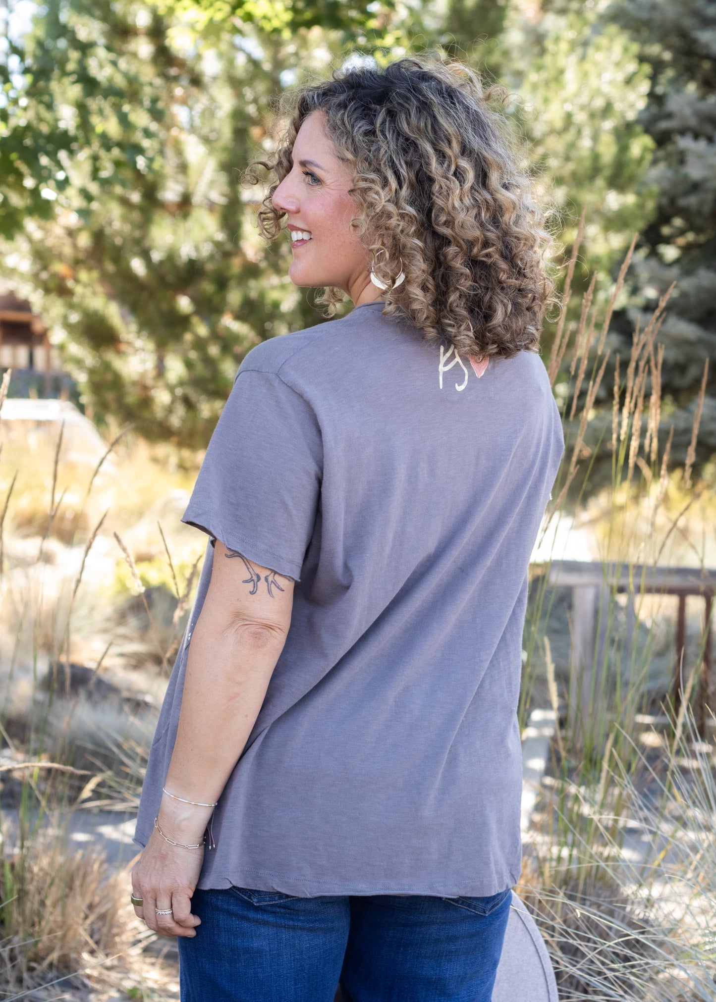Peace Tee in Gray | Caite