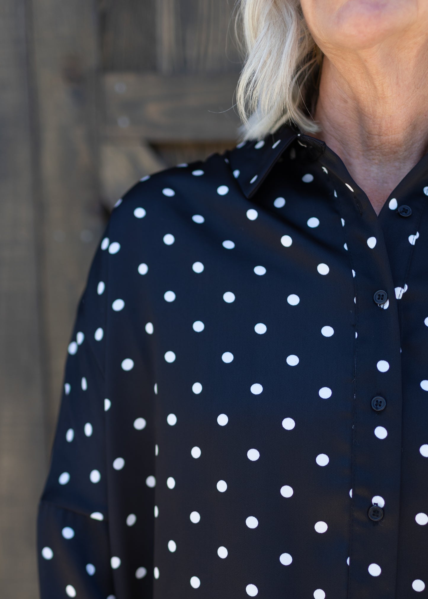 Black & White Polka Dot Blouse