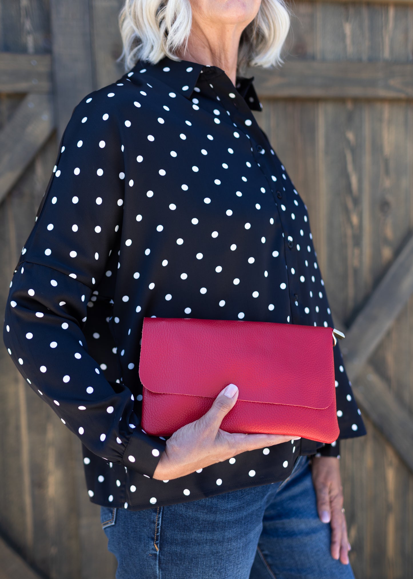 Black & White Polka Dot Blouse