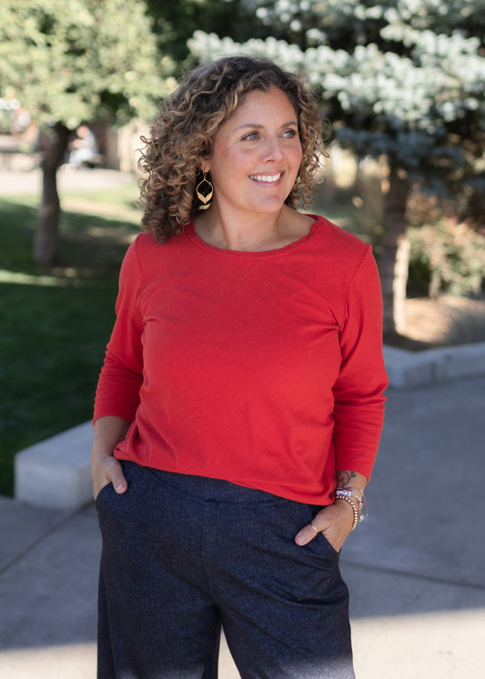 3/4 Sleeve Bias Tee in Roulette | Cut•Loose