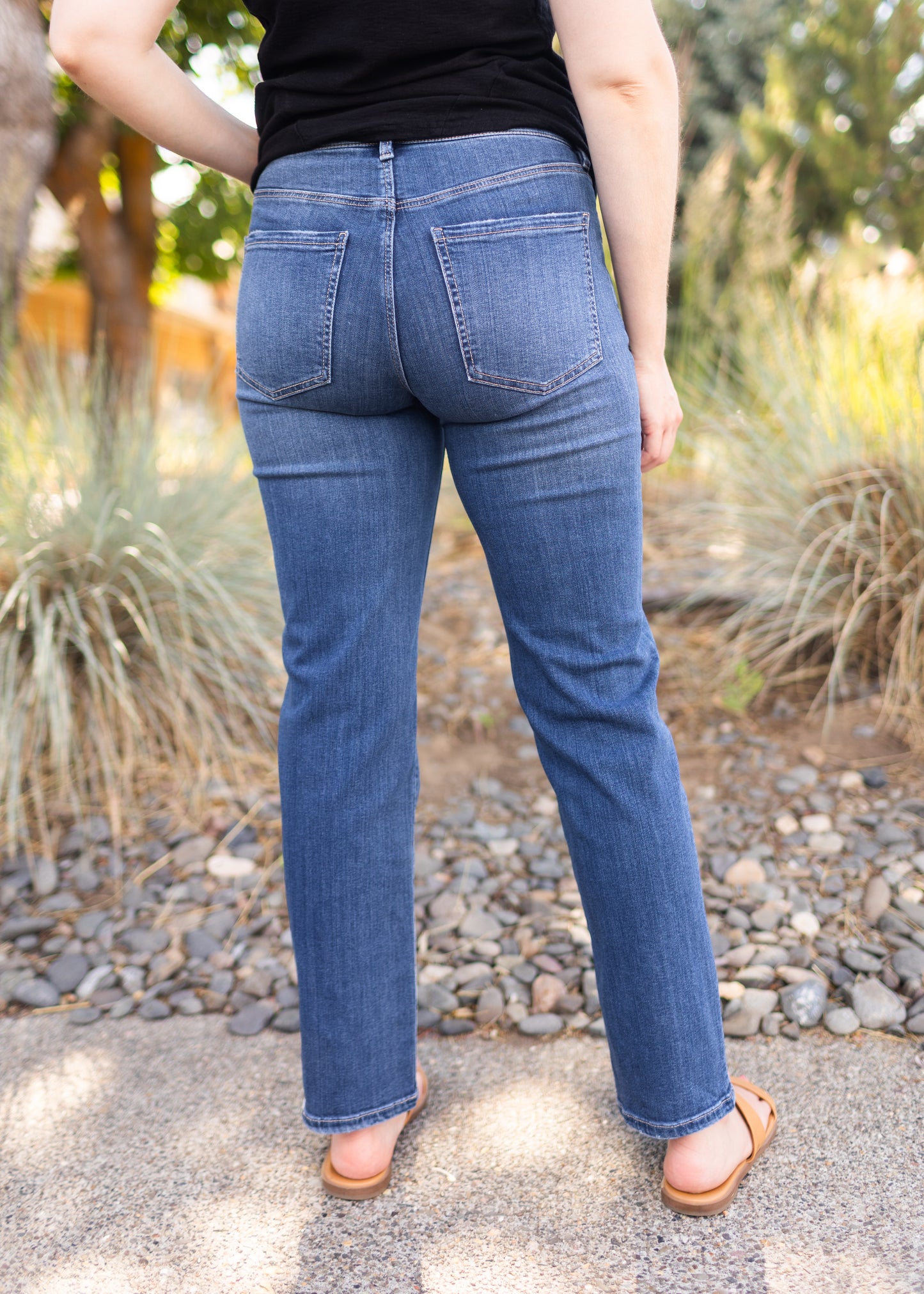 Gia Glider Slim Jean in Sage Creek | Liverpool