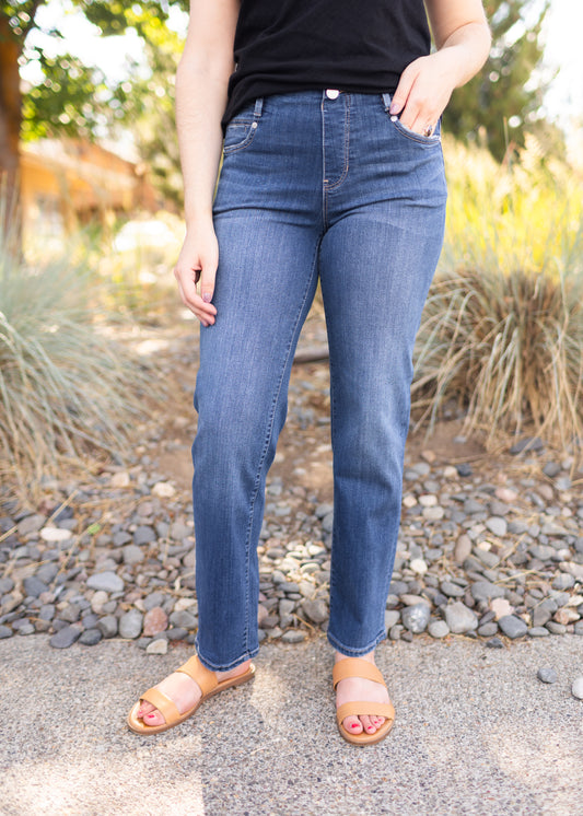 Gia Glider Slim Jean in Sage Creek | Liverpool