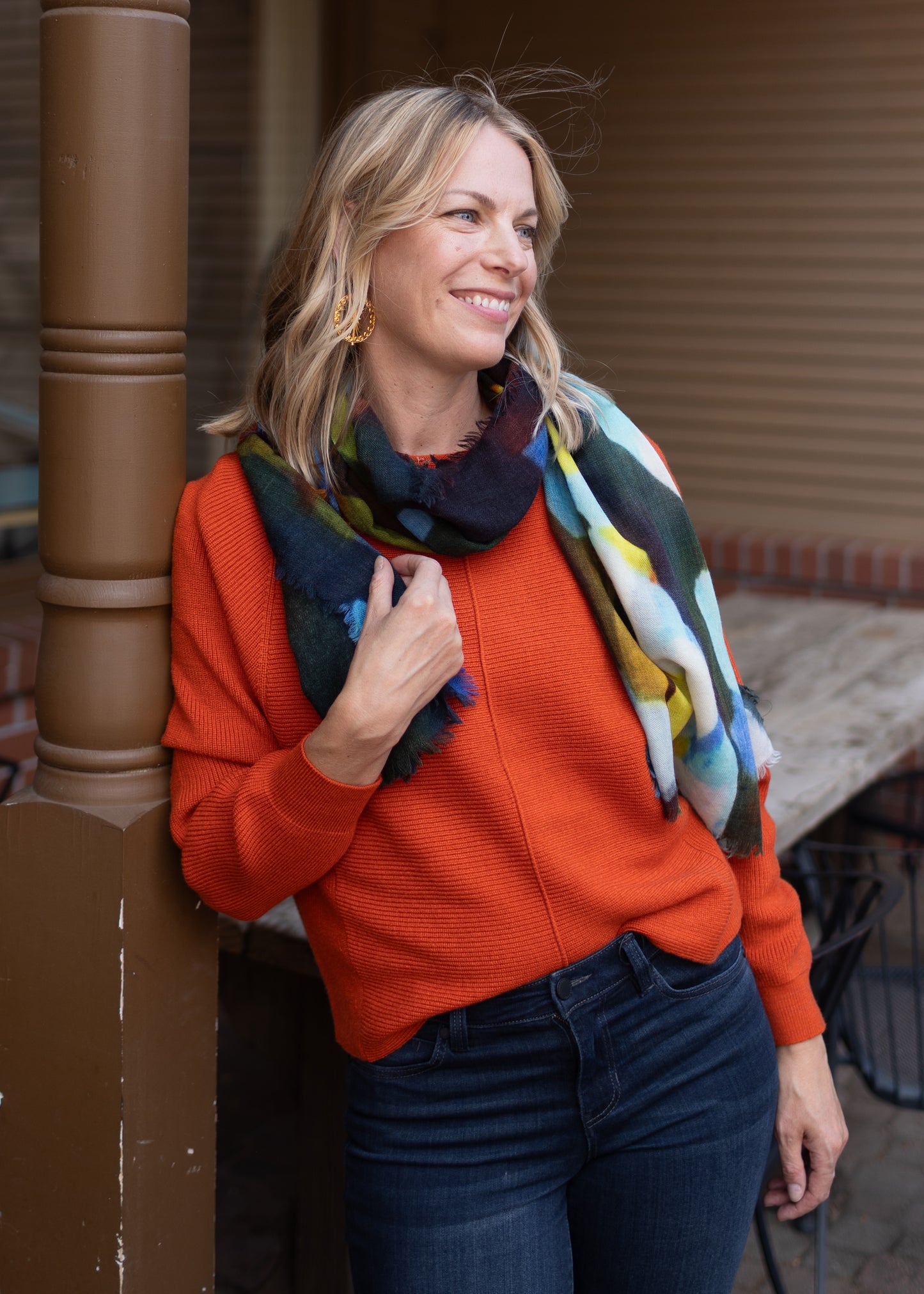 Sunniva Floral Scarf