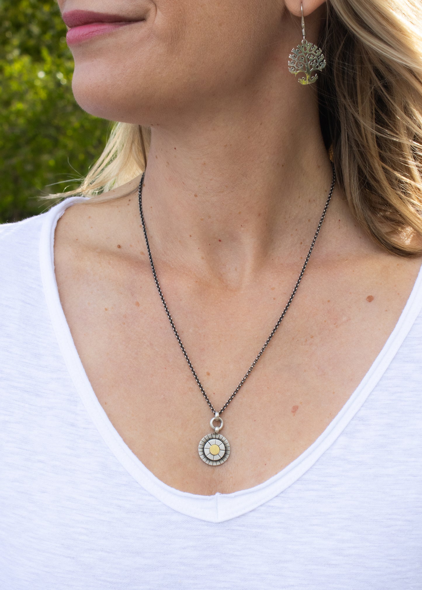 Sun Disc Necklace | Jane Diaz