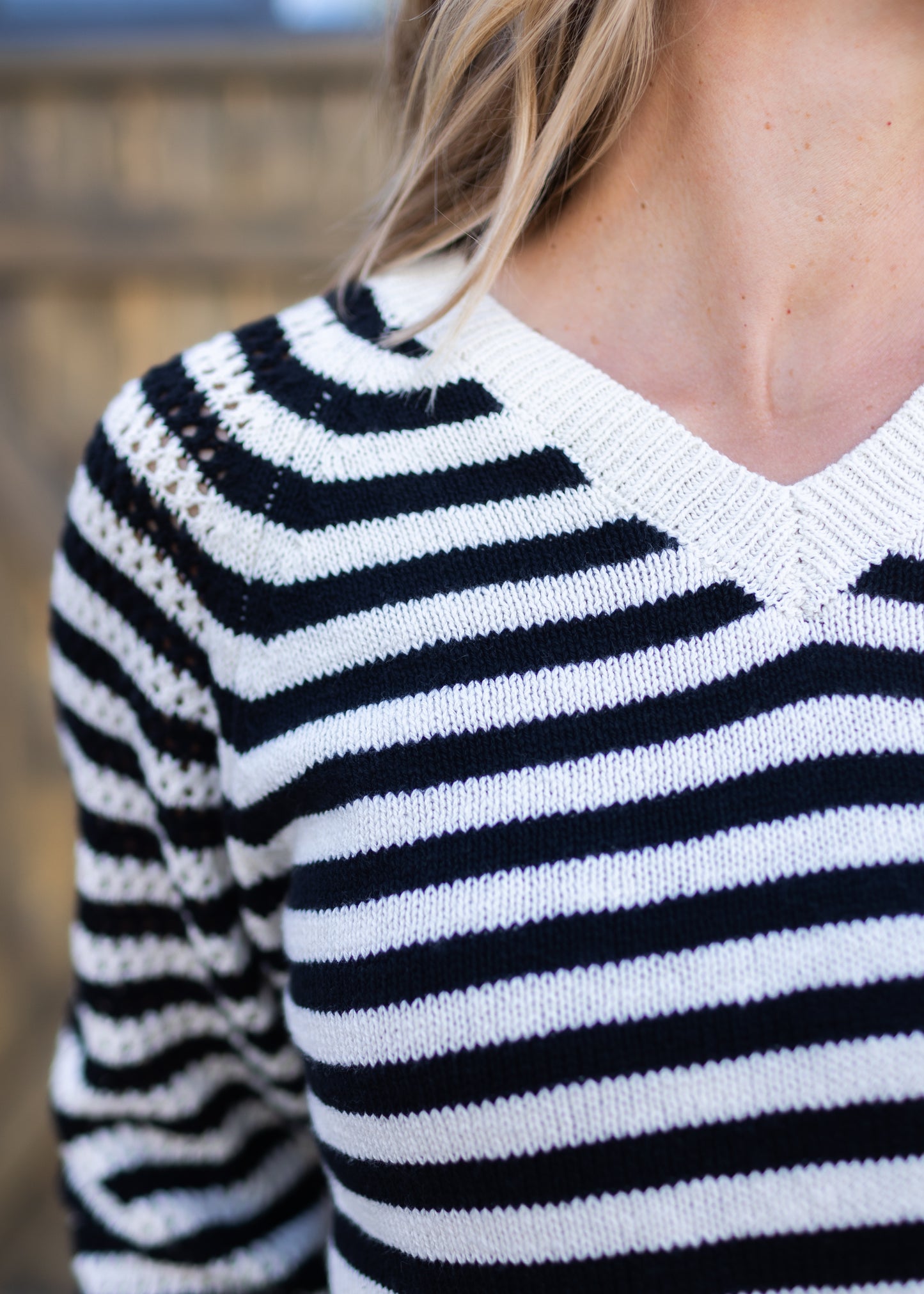 Perfect Sweater in Black Stripe | Sanctuary