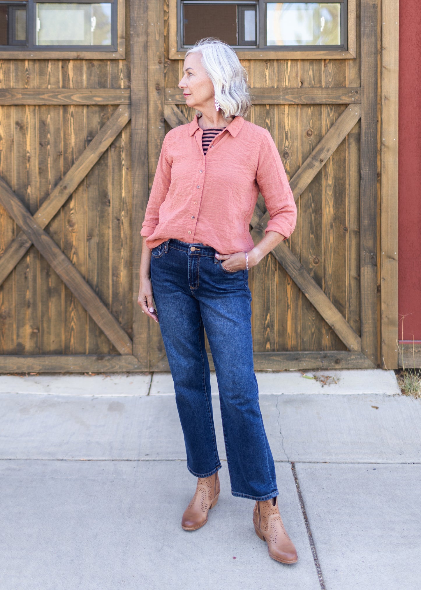 Parachute Fitted Shirt in Tandoori | Cut•Loose