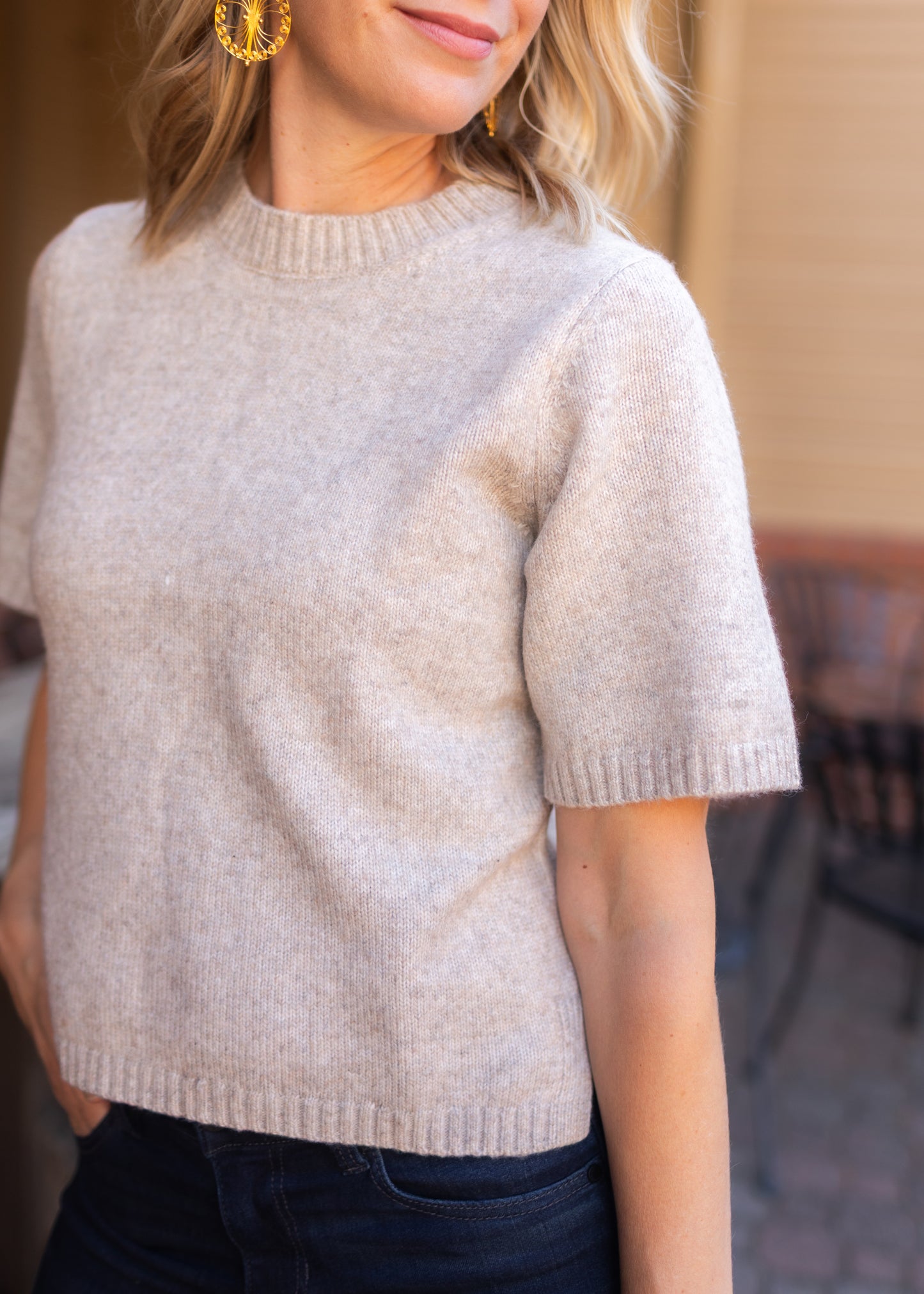 Sweater Tee in Pearl | Sanctuary