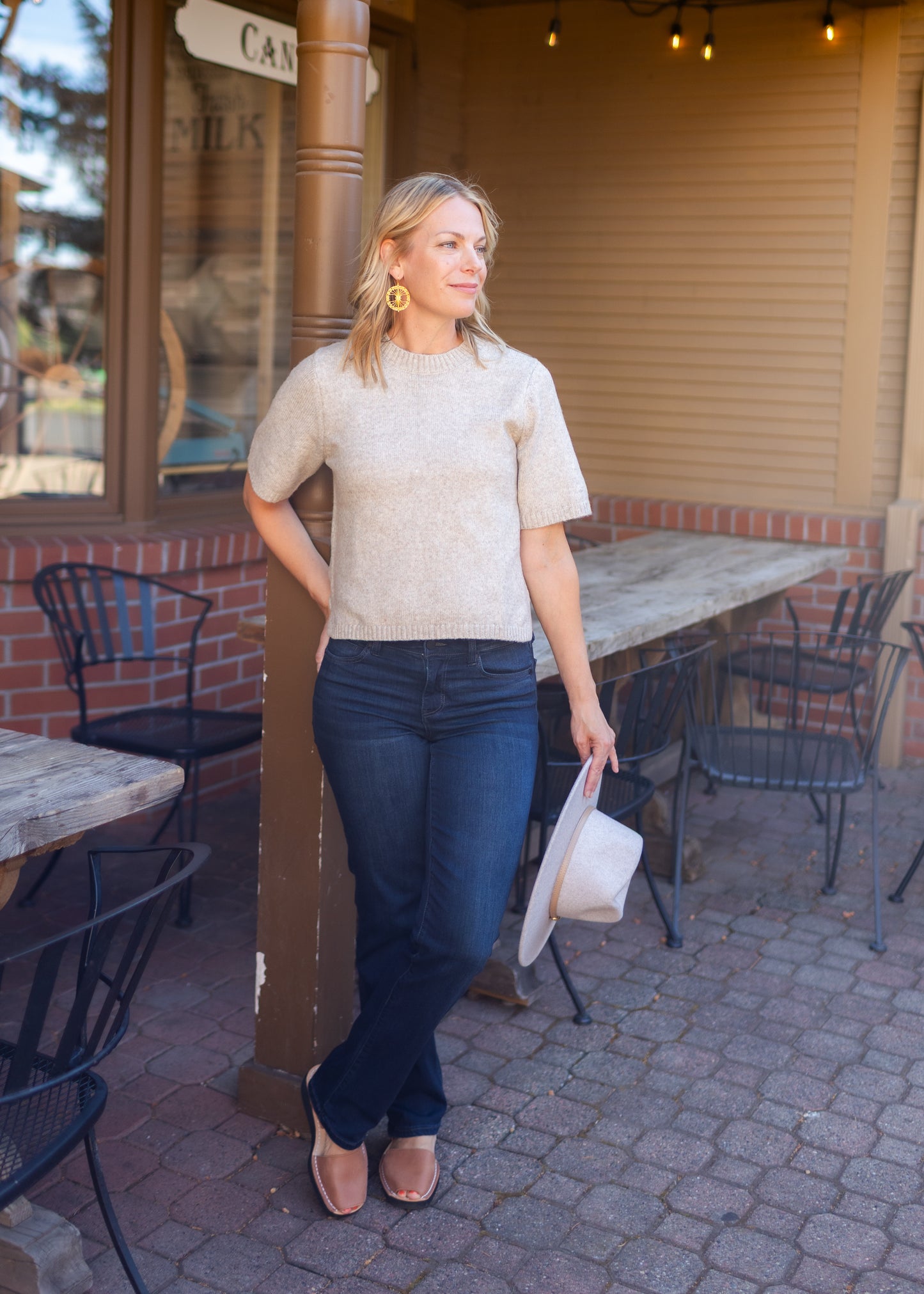 Sweater Tee in Pearl | Sanctuary