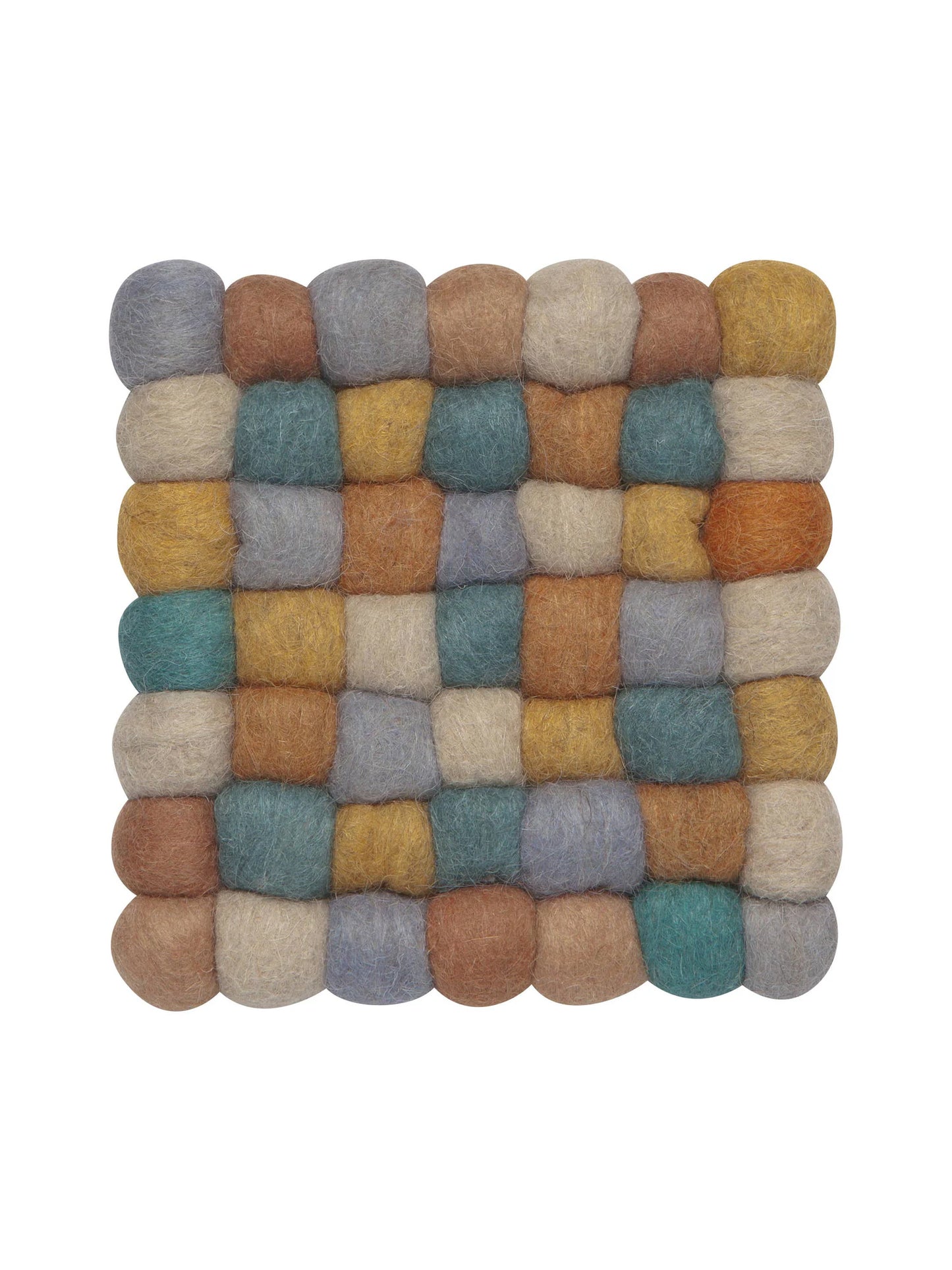 Ochre Felt Dot Trivet