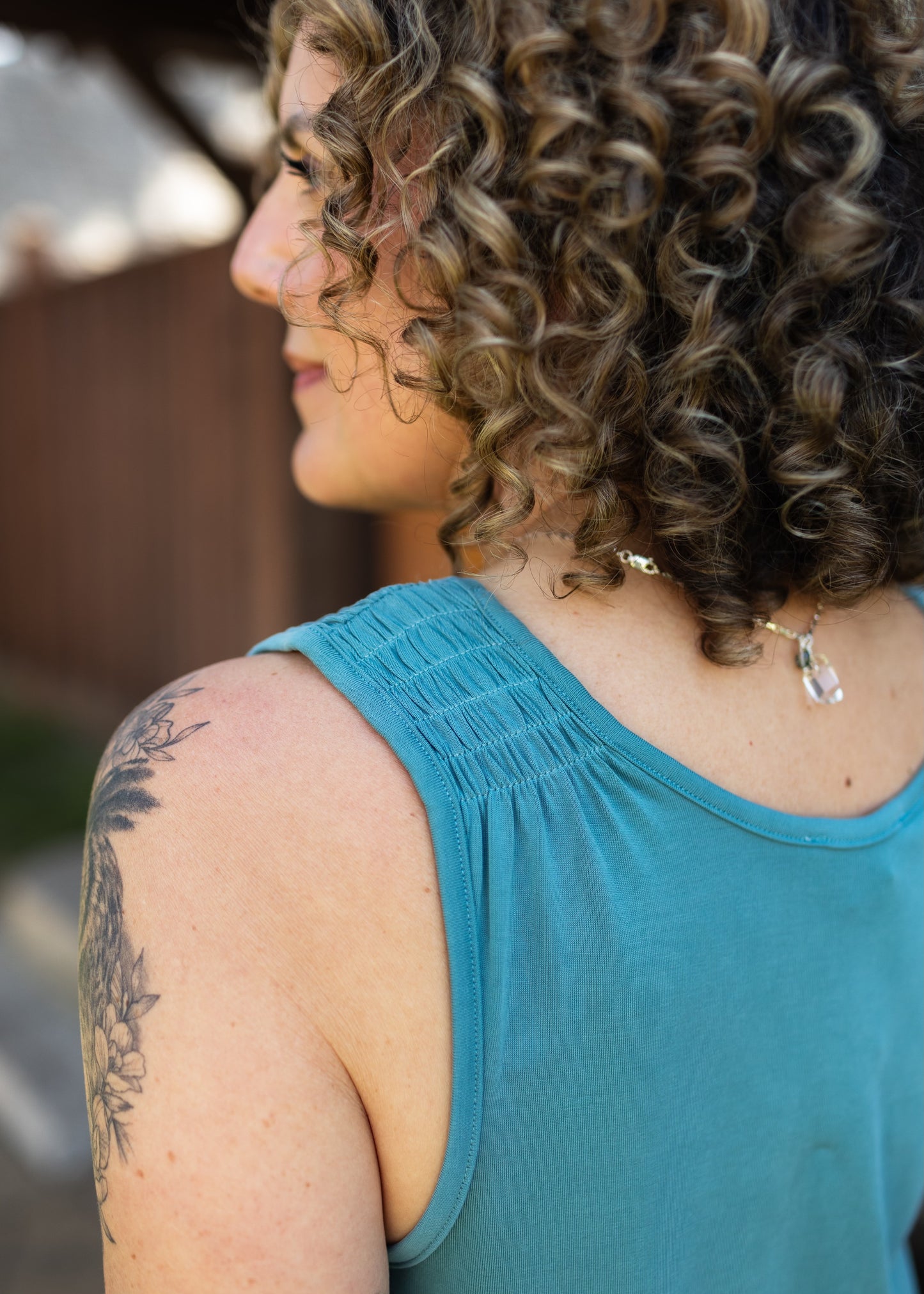 Knit Tank in Teal