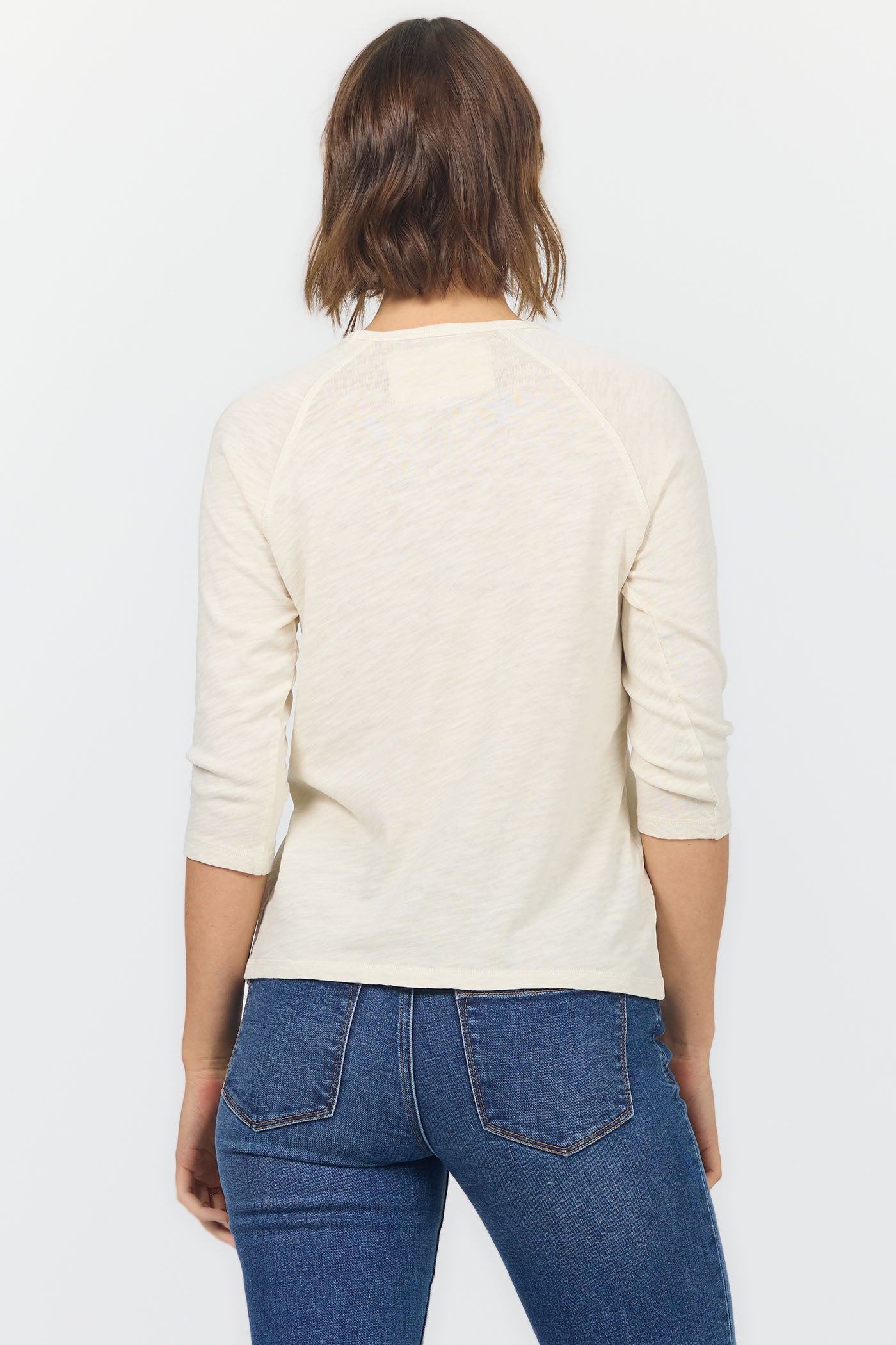 Sonoma 3/4 Sleeve Tee in Whitecap | Dear John
