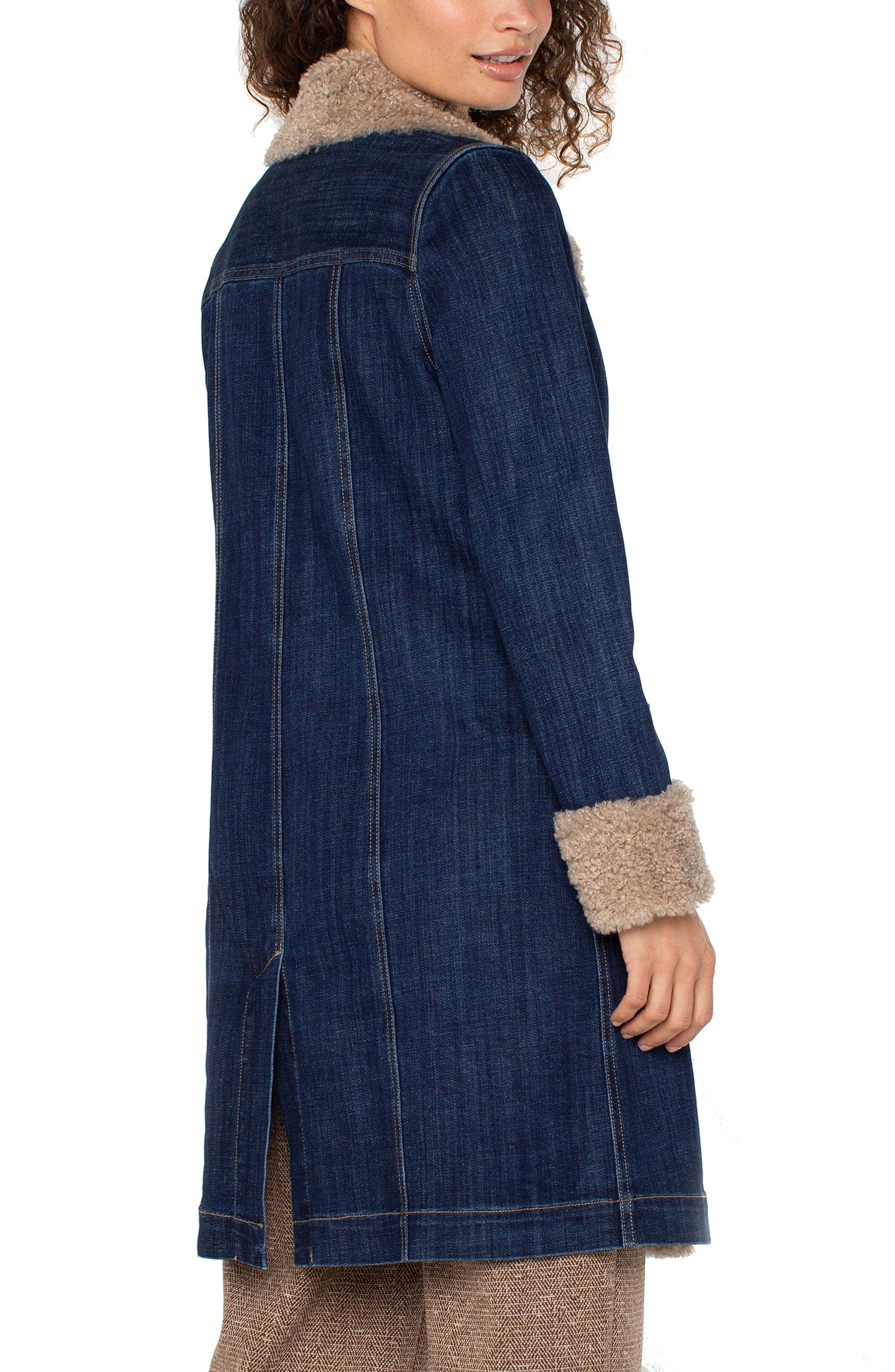 Sherpa Trimmed Denim Jacket | Liverpool