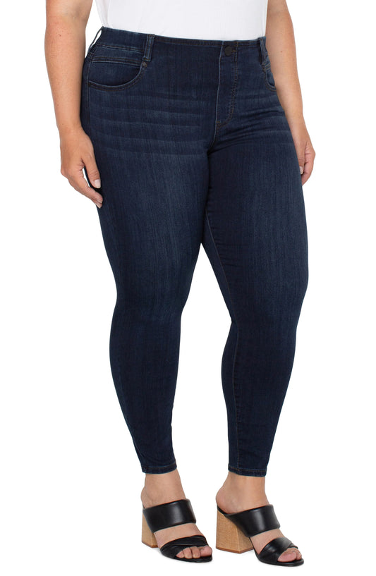 Plus Size Gia Glider Ankle Skinny in Dunmore Dark | Liverpool