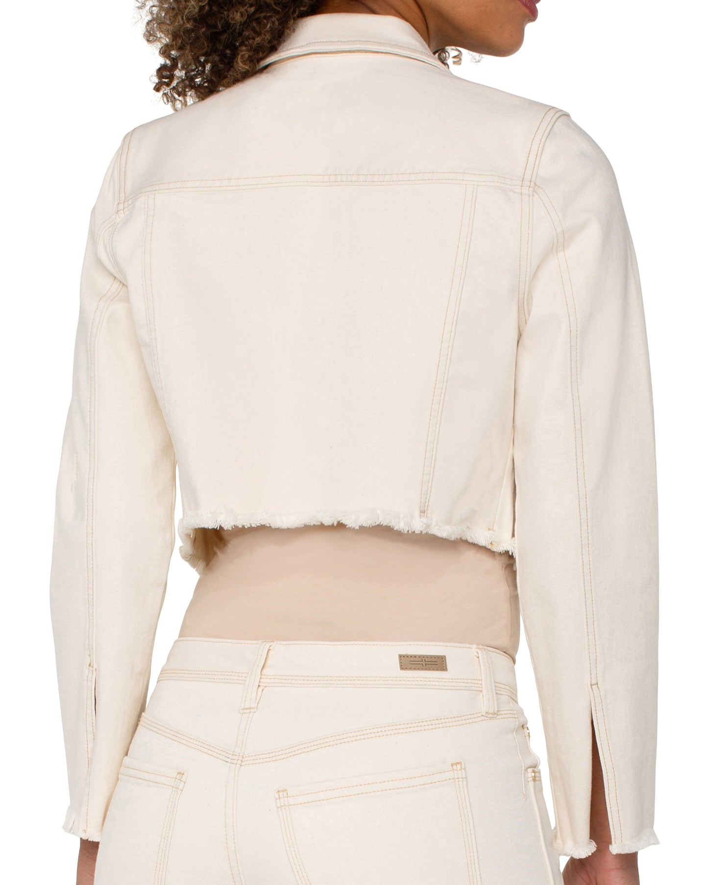 Fray Hem Jacket in Seaside | Liverpool