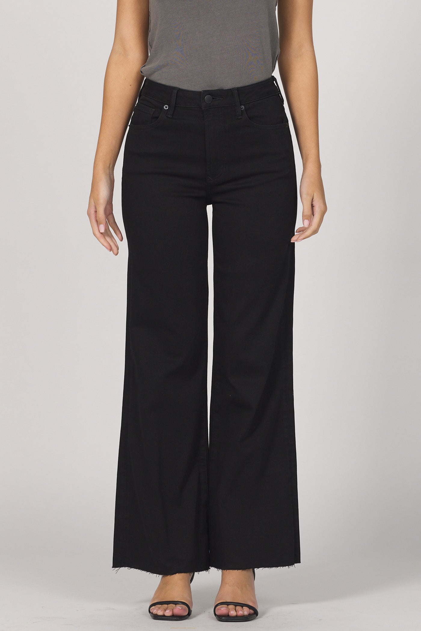 Fiona High Rise Wide Leg in Black Arrow | Dear John