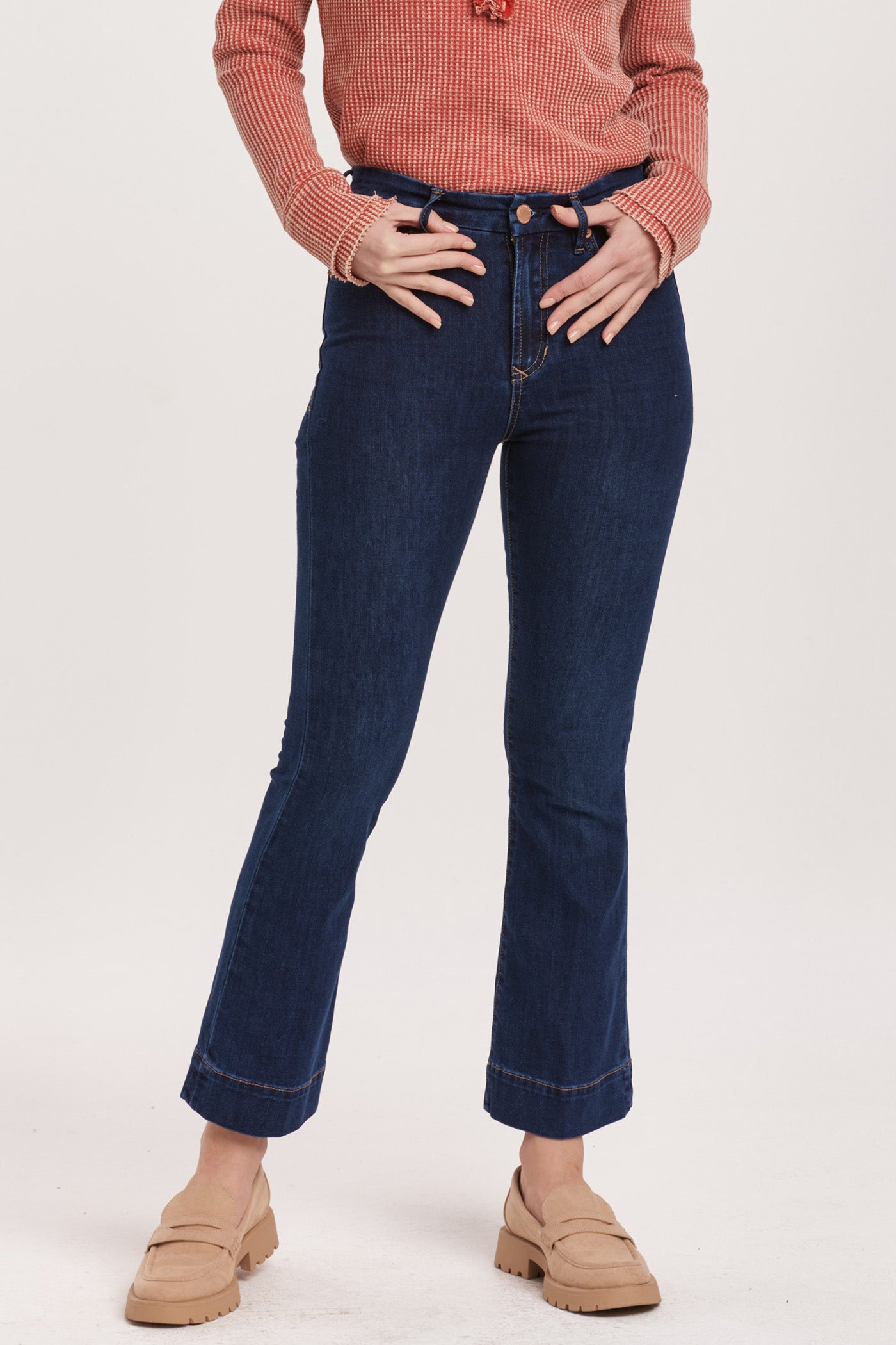 Jeanne Crop Flare Jean in Star Demand | Dear John