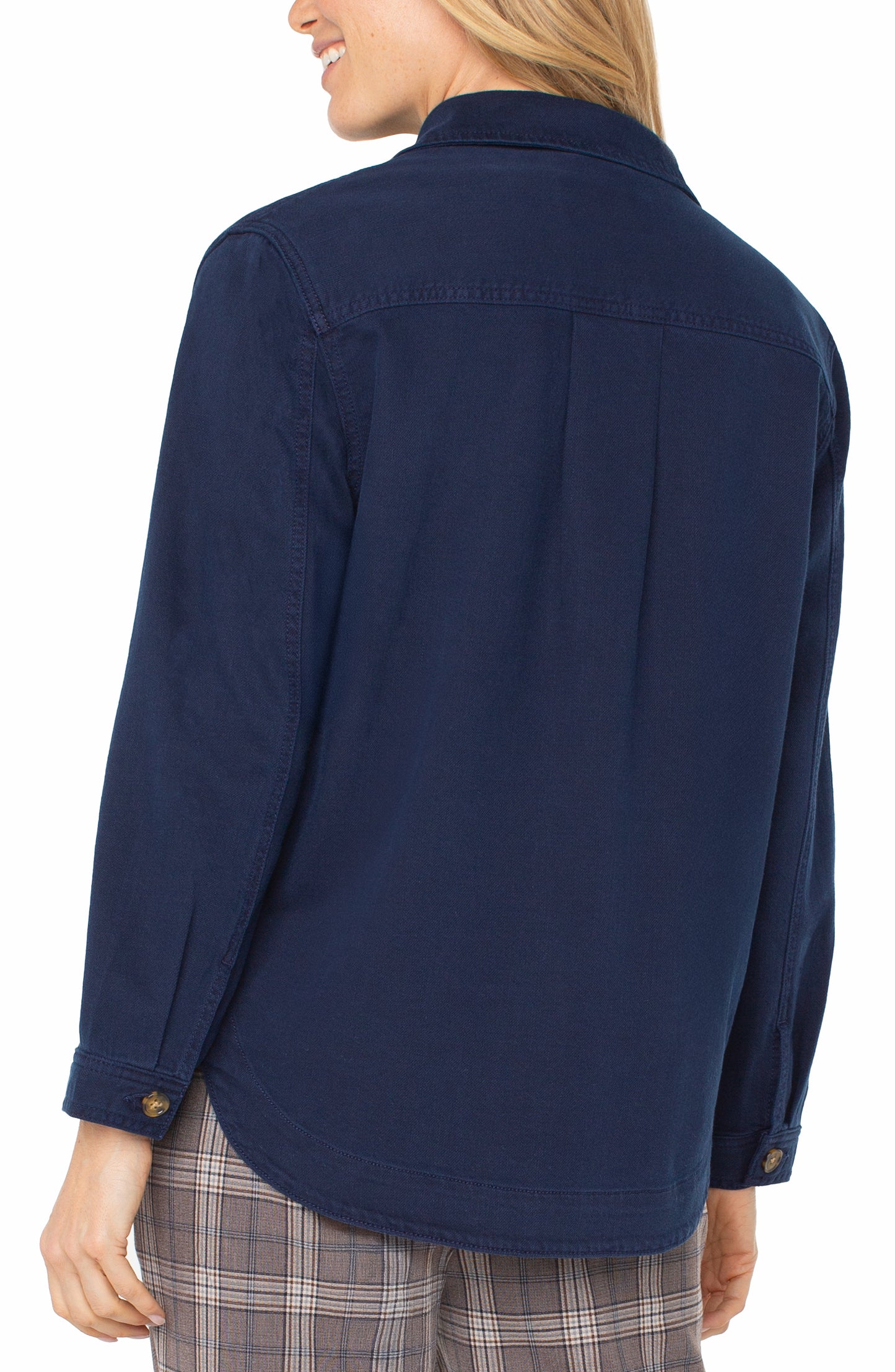 Shirt Jacket in Navy Dusk | Liverpool