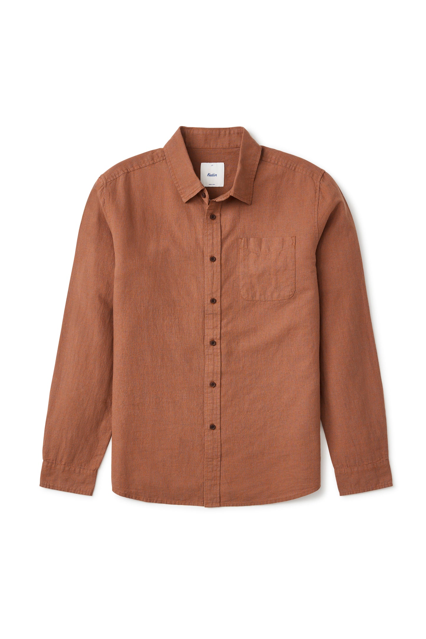 Clyde Button Up in Rust | Katin