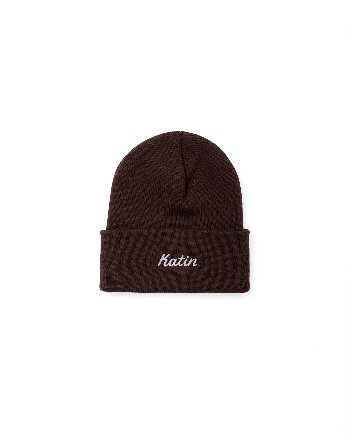 Script Beanie in Brown | Katin