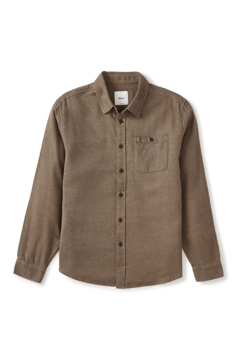Twiller Flannel in Vintage Khaki | Katin