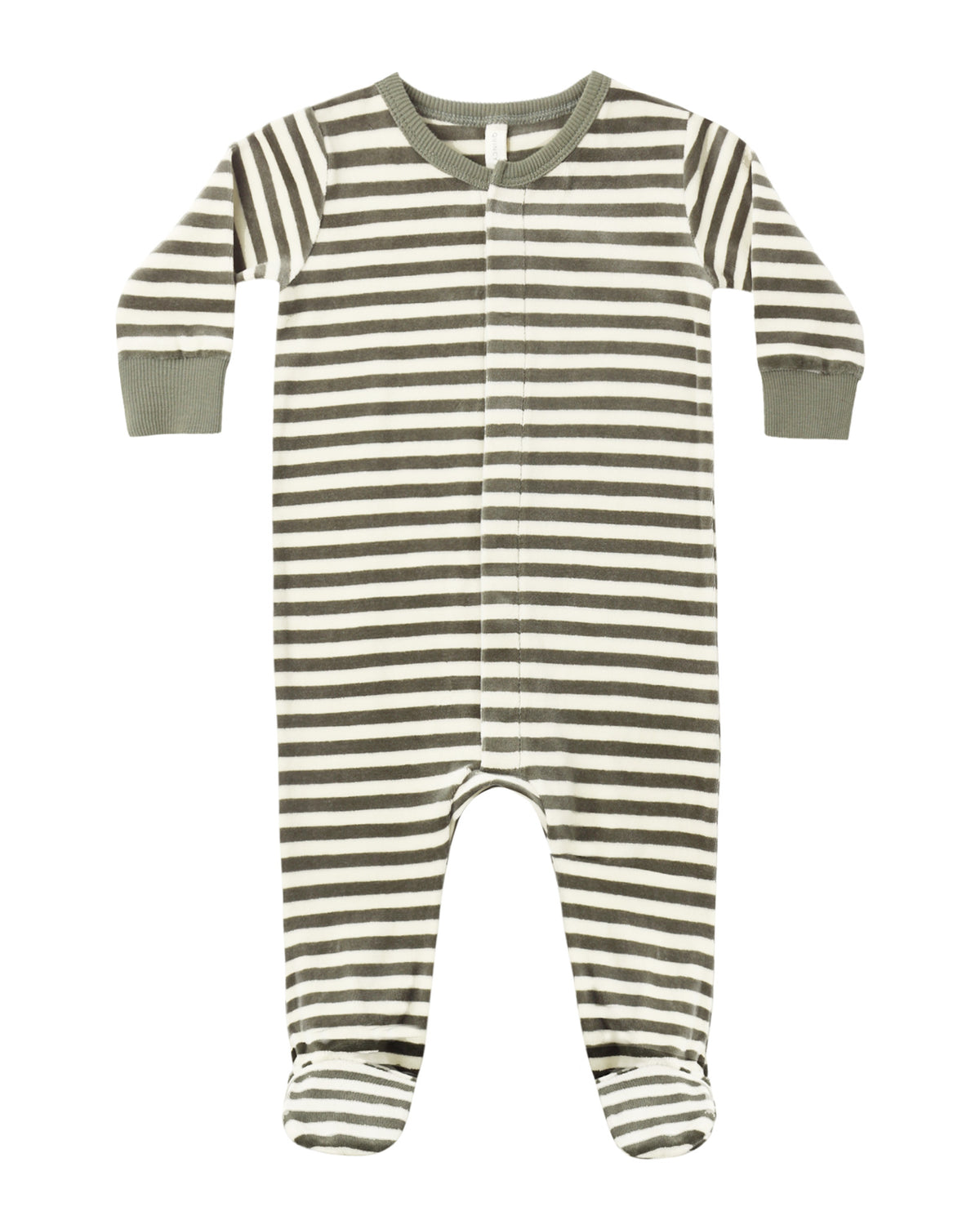 Spruce Stripe Long Sleeve Snap Footie Sleeper