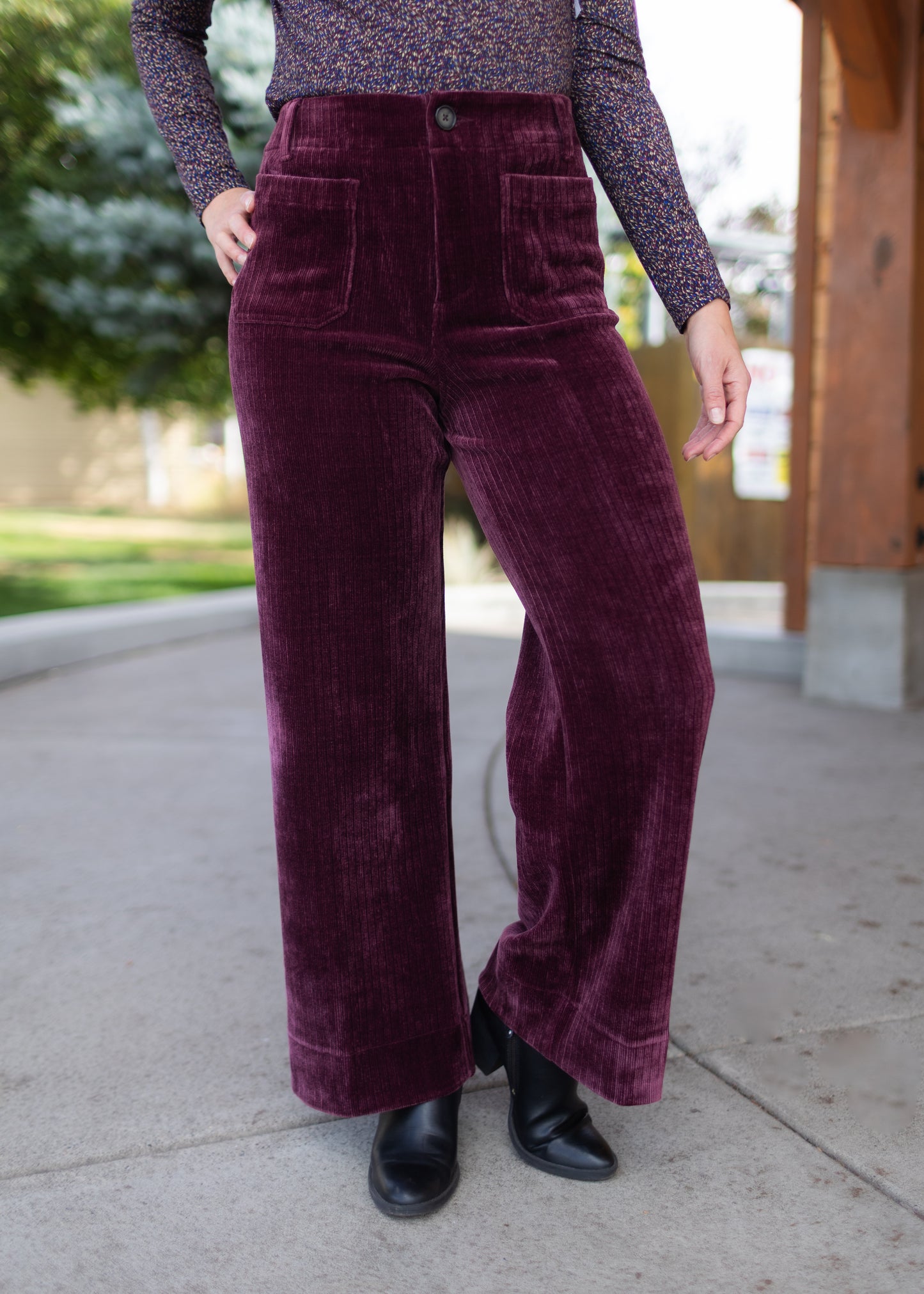 Audrey Chenille High Rise in Fig | Dear John