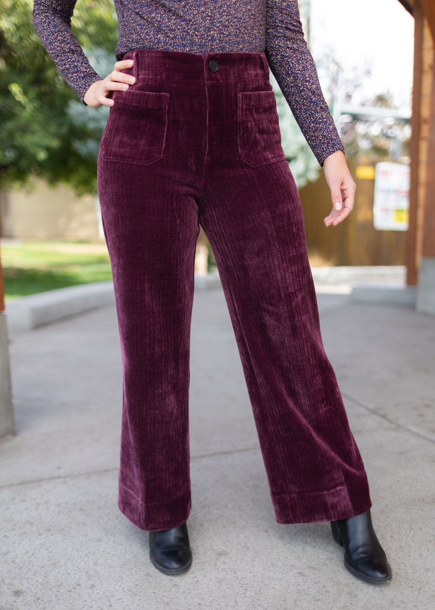 Audrey Chenille High Rise in Fig | Dear John