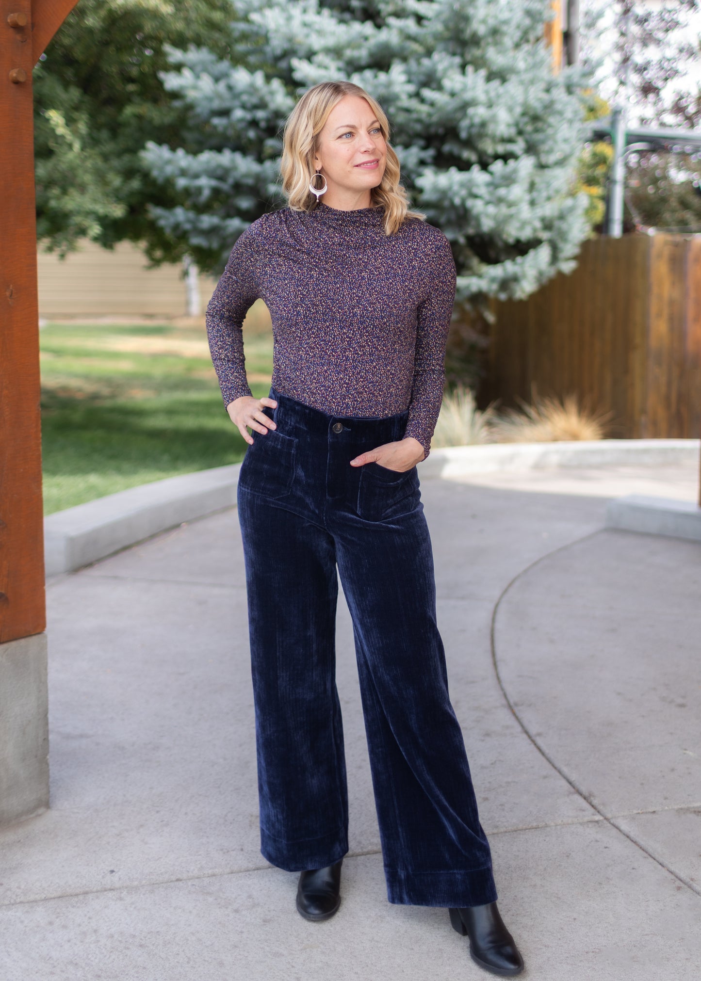 Audrey Chenille High Rise in Iris | Dear John