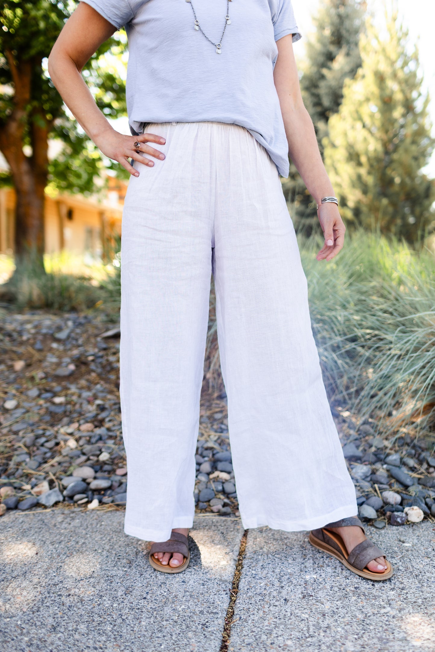 Linen Pants in White