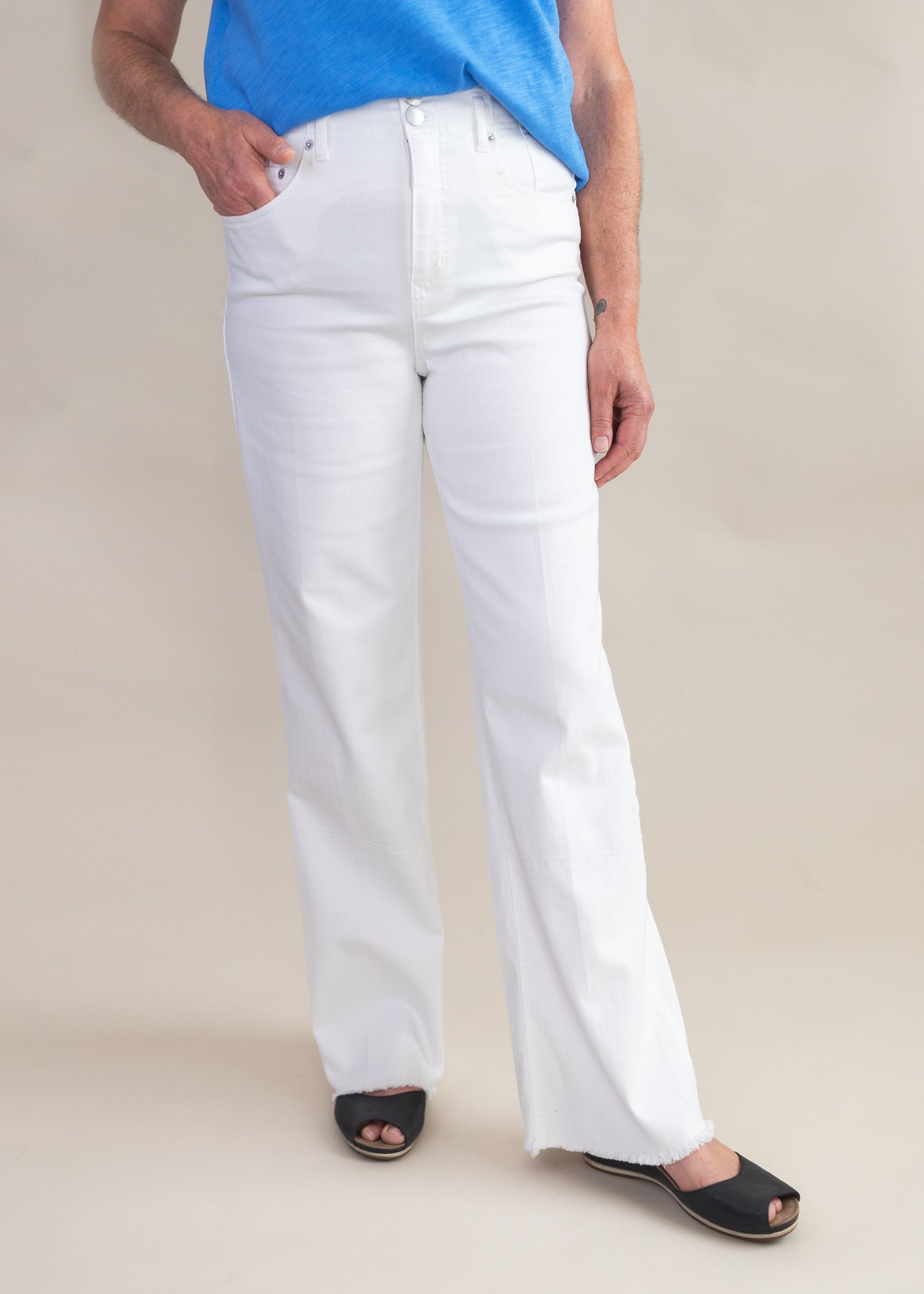 Holly Super High Straight in White | Dear John