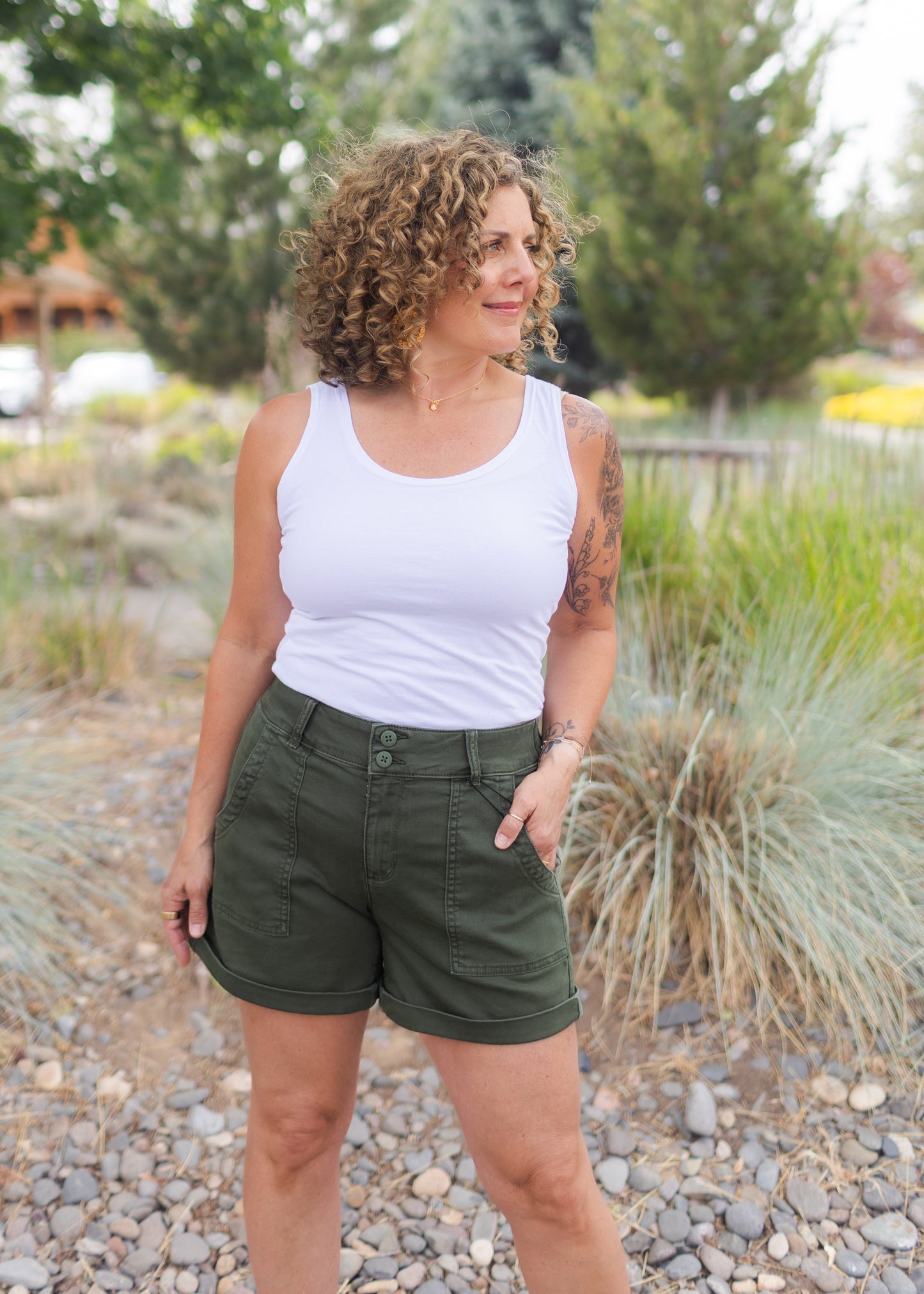 Convertible Boatneck Tank in White | Cut•Loose