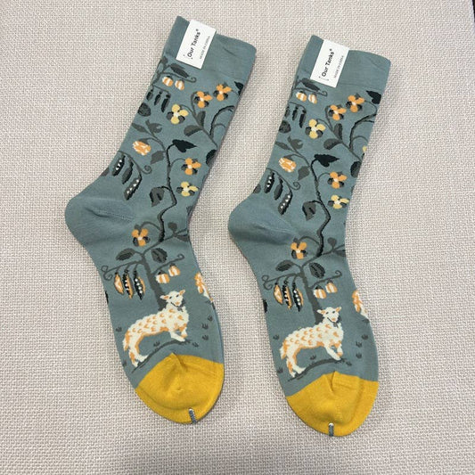 Pod-Tree Oil Painting Socks