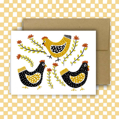 French Hens Card