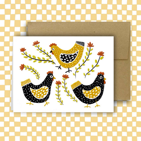 French Hens Card
