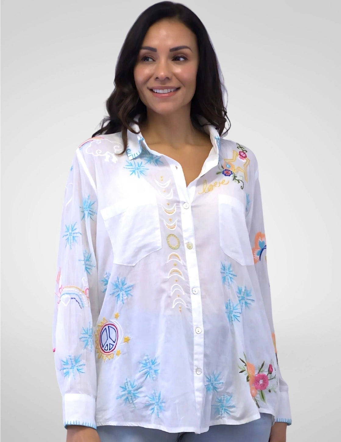 Rachelle Blouse in White | Caite
