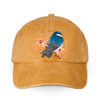 Tree Swallow Washed Hat in Amber