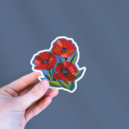 Poppies Vinyl Sticker