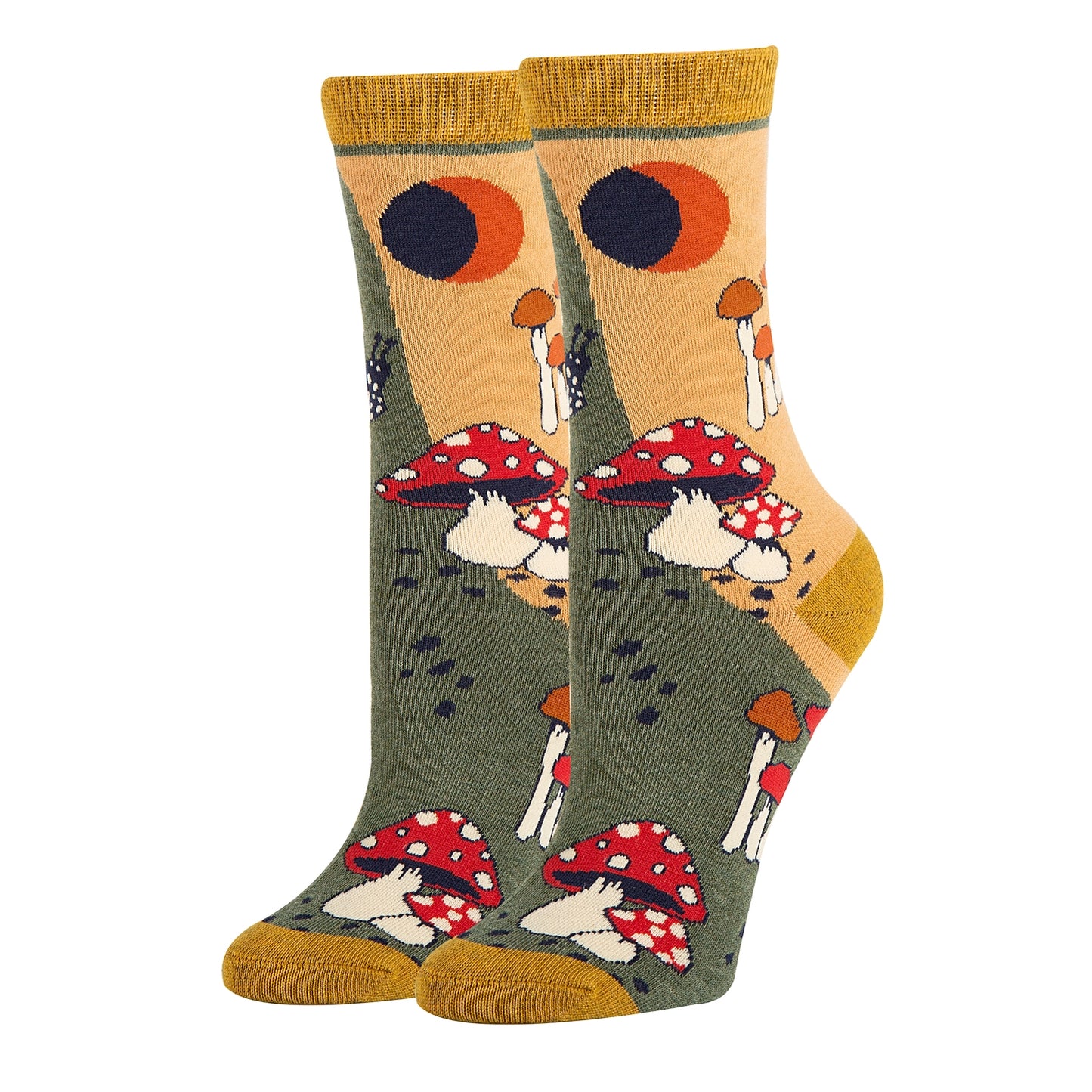 Hongo Delight Cotton Crew Socks