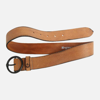 Pip Leather Belt in Cognac