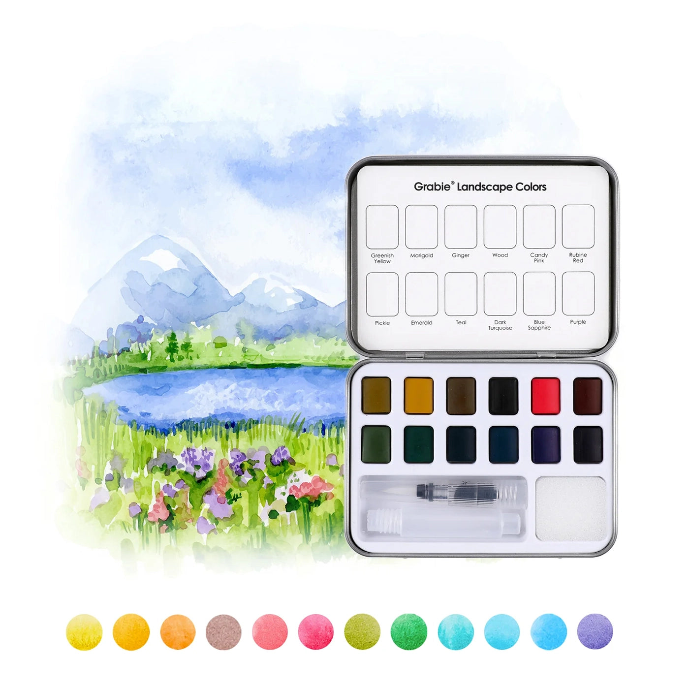 Landscape Pocket Watercolor Set
