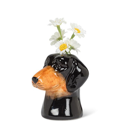 Daschund Bud Vase